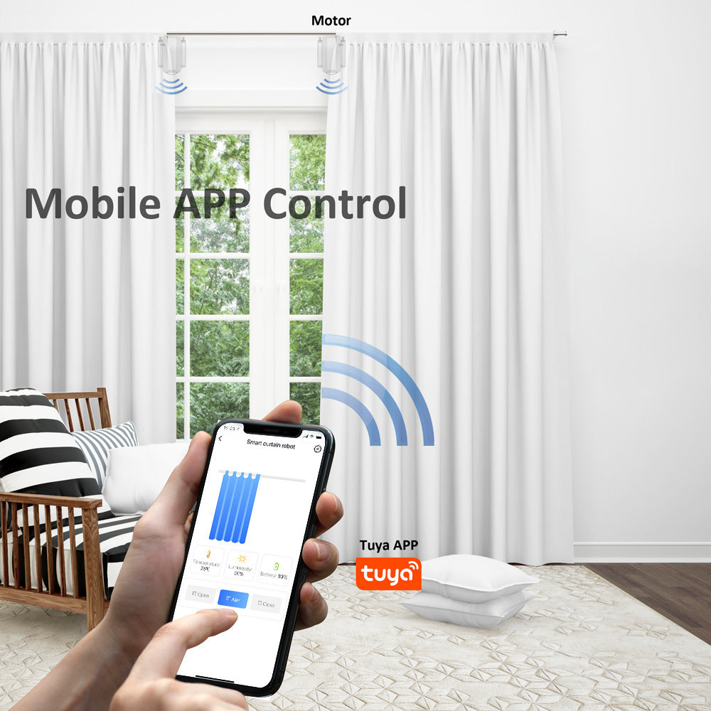 Curtains Bluetooth Wireless Automatic Curtains