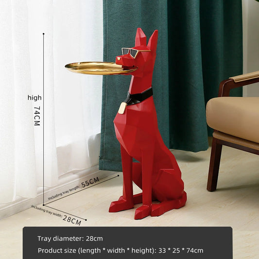 Home Decor Gentleman Dog Statues