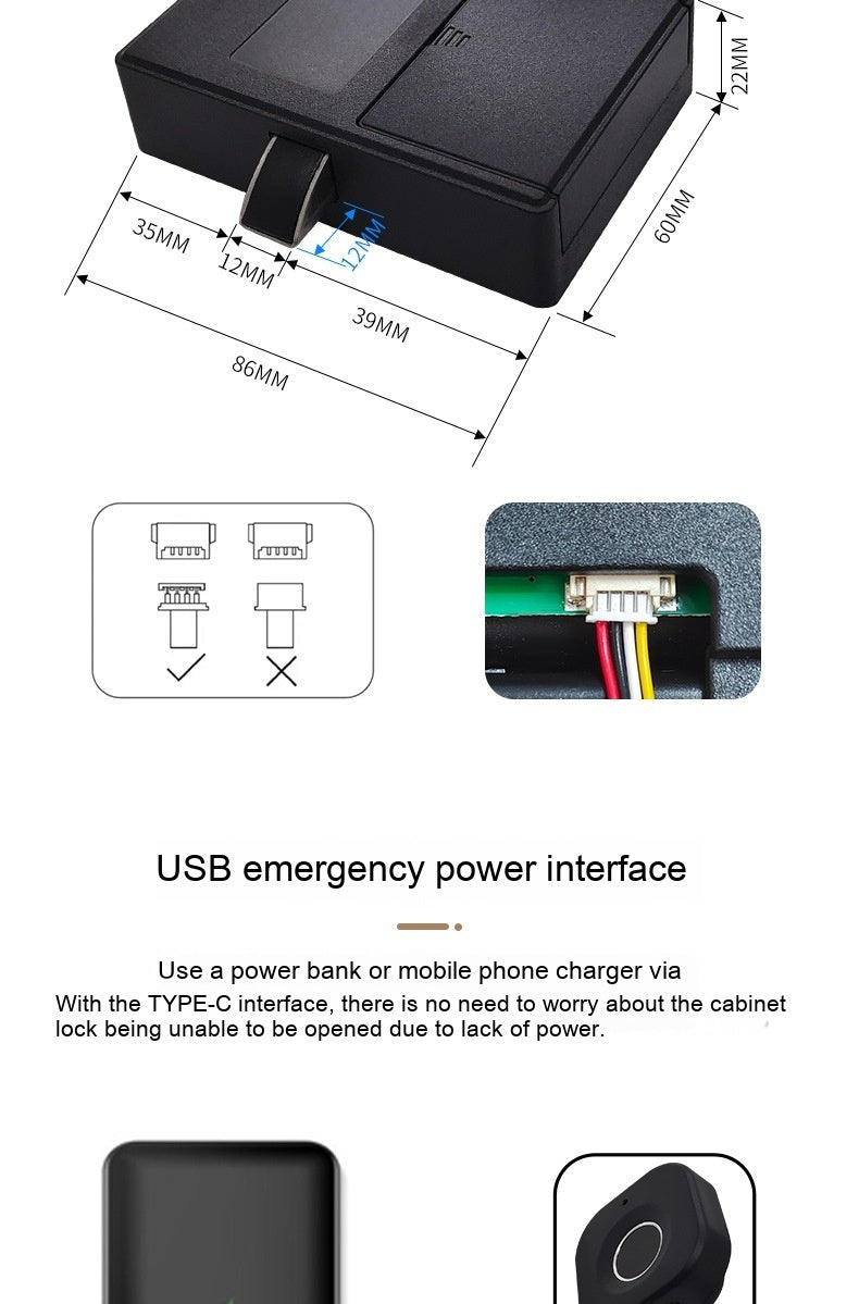 Smart Drawer Locker Wardrobe for Cabinet Lock